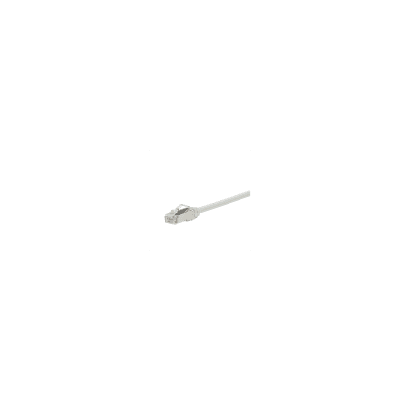 [STP28X0.5M] Patch Cord Cat6A, Diametro Reducido 28 AWG, Blindado S/FTP, CM/LS0H, 0.5 Metros (1.64 Pies), Color Blanco