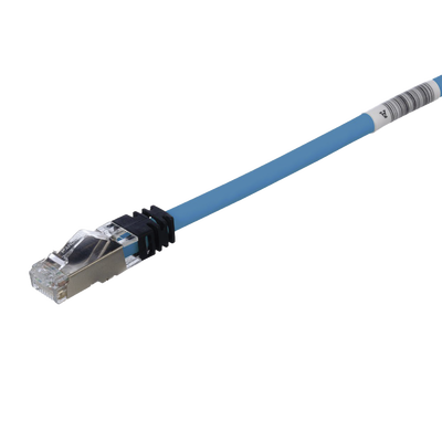[STP6X2MBU] Patch Cord Cat6A, Blindado S/FTP, CM/LS0H, 2 Metros (6.56 Pies), Color Azul