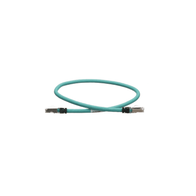 [ISTPHCH0.6MTL] Patch Cord Cat5e de Grado Industrial 600V, Blindado SF/UTP, Calibre 24 AWG, Color Aqua, 60 cm (23.62 pulgadas).