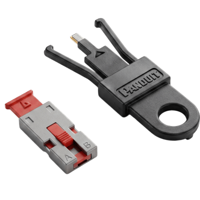 [PSL-USBA] Kit de 5 Dispositivos para Bloquear Puertos USB Tipo A, Color Rojo, Incluye Llave de Extracción