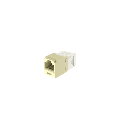 [CJ688TGEI] Conector Jack RJ45 Estilo TG, Mini-Com, Categoría 6, de 8 Posiciones y 8 Cables, Color Marfil