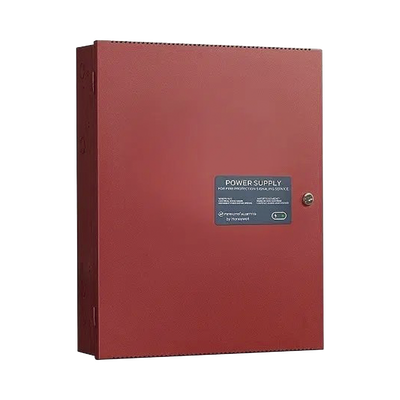 [HPF-PS6] Fuente de Alimentación Remota / 6 Amperes / 2 Entradas / 5 Salidas NAC o Auxiliar de 24 Vcc / Compatible con paneles Notifier, Farenhyt, Silent Knight y Fire-Lite / Gabinete Rojo