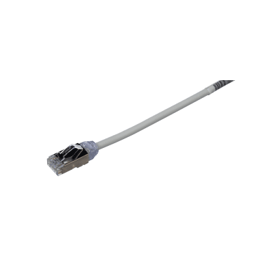 [STP28X5MIG] Patch Cord Cat6A, Diametro Reducido 28 AWG, Blindado S/FTP, CM/LS0H, 5 Metros (16.40 Pies), Color Gris