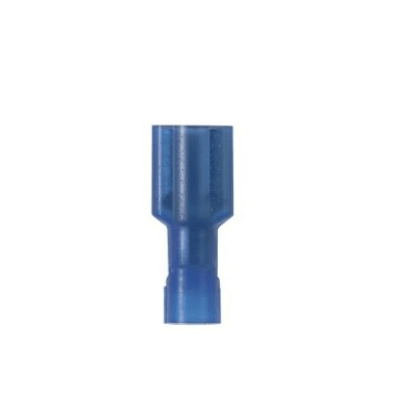 [DNF14-250FI-L] Terminal de Desconexión Hembra Pan-Term™ a 90º, Color Azul, Nylon, para cable 14-16 AWG, 0.250 x 0.032 " (6.3 x 0.8mm)