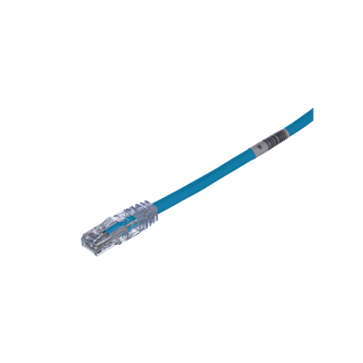 [UTPSP23BUY] Cable de Parcheo TX6, UTP Cat6, 24 AWG, CM, Color Azul, 7.01 Metros (23 Pies)