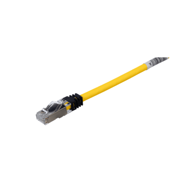 [STP6X2MYL] Patch Cord Cat6A, Blindado S/FTP, CM/LS0H, 2 Metros (6.56 Pies), Color Amarillo
