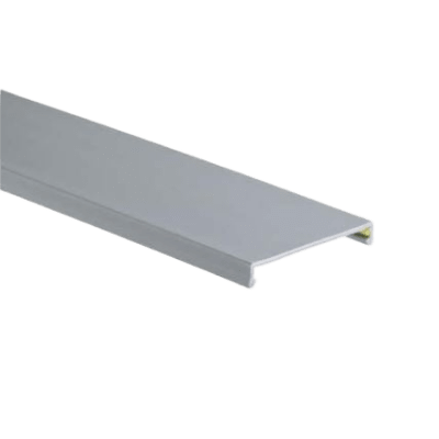 [C.75LG6] Tapa para Canaleta Ranurada, de 23.9 de Ancho, 1830 mm de Largo, Color Gris