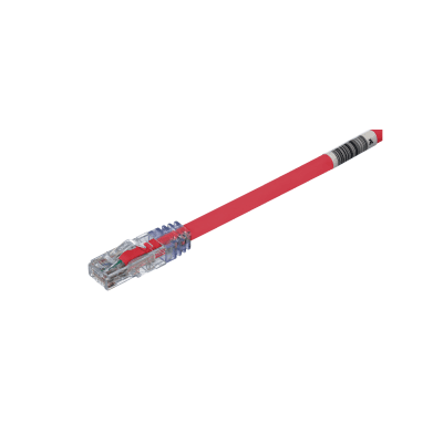 [UTP6AX25RD] Cable de Parcheo UTP, Cat6A, 24 AWG, CM, Color Rojo, 7.62 Metros (25 Pies)