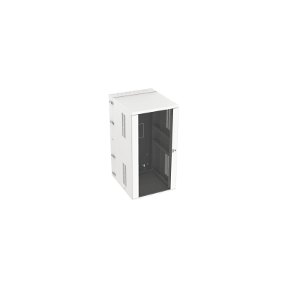 [PZWMC2630WH] Gabinete PanZone de Montaje en Pared, de 19in, Puerta con Ventana de Seguridad, 26 UR, 762mm de Profundidad, Color Blanco