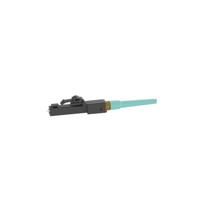[FSOCLCX] Conector LC de Empalme por Fusion OmniSplice™, Para Fibra Óptica Multimodo 50/125µm OM3/OM4/OM5, Color Aqua