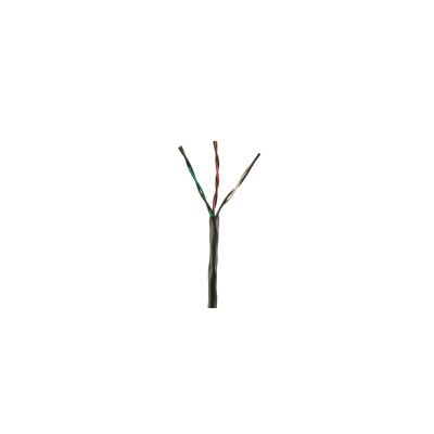 [PXUOR316BBL-UQ] Bobina de Cable de Cobre de 3 Pares Clase 4 Para Sistemas FMPS, 16 AWG, Sin Blindaje, CMR (Riser), Uso Interior/Exterior, Color Negro, Carrete de 609 metros