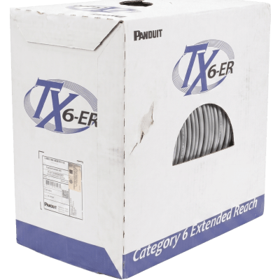 [PUR6C2204IG-CE] Bobina de Cable UTP de 4 Pares, Cat6 de Rango Extendido, 22 AWG, CMR (Riser), Color Gris, 305 m