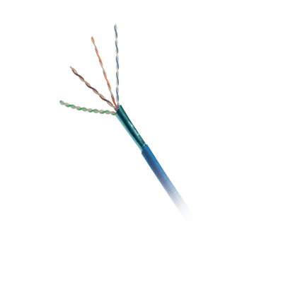 [PUP6AS04BU-GZ] Bobina de Cable UTP de 4 Pares, Cat6A, 23 AWG, CMP (Plenum), Color Azul, 305 Metros (1000 Pies)