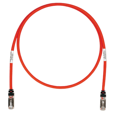 [STP6X2.5MRD] Patch Cord Cat6A, Blindado S/FTP, CM/LS0H, 2.5 Metros (8.20 Pies), Color Rojo