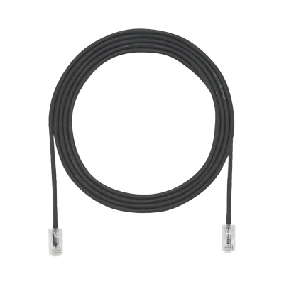 [UTP28X6BL] Cable de Parcheo UTP Cat6A, CM/LSZH, Diámetro Reducido (28AWG), Color Negro, 6 ft.