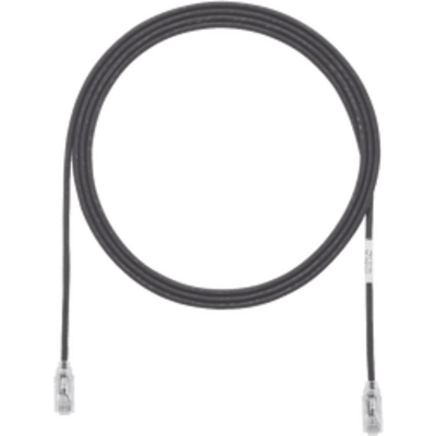 [UTP28SP2BL] Cable de Parcheo TX6, UTP Cat6, Diámetro Reducido (28AWG), Color Negro, 2 ft.