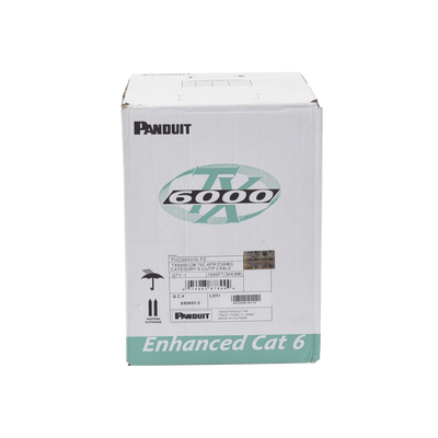 [PUC6004IG-FE] Bobina de Cable UTP 305 Metros (1000 Pies) de Cobre, TX6000™ PanNet, Reelex, Gris Internacional, Categoría 6 Mejorado (23 AWG), PVC (CM), de 4 Pares