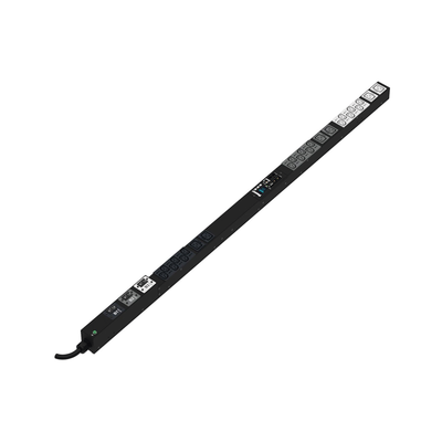 [P24D27M] PDU Monitoreable (MI) para Distribución de Energía, Enchufe de Entrada NEMA L15-30P, Con 18 Salidas C13 y 6 C19, de Instalación Vertical, 20 Vca, 30 Amp