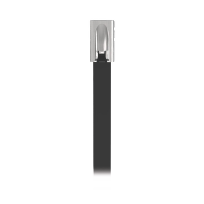 [MLTFC6S-CP316] Cincho Pan-Steel™ de Acero Inoxidable 316, de 521mm largo x 4.6mm ancho, Color Negro, Exterior Resistente a Rayos UV, Paquete de 100pz
