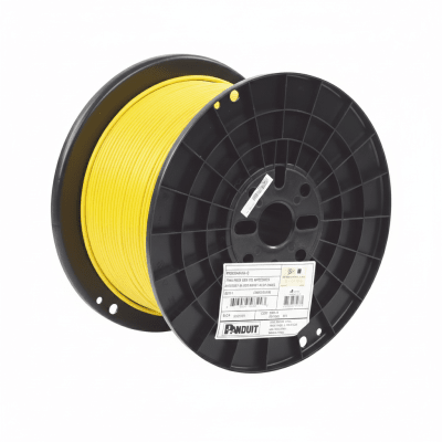 [PUR6AV04YL-G] Bobina de Cable UTP de 4 Pares, Vari-MaTriX, Cat6A, 23 AWG, CMR (Riser), Color Amarillo, 305 Metros (1000 Pies)