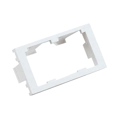 [CHF2MIW-X] Inserto Plano de 1/3, Espacio para Dos Módulos Mini-Com®, Color Blanco Mate