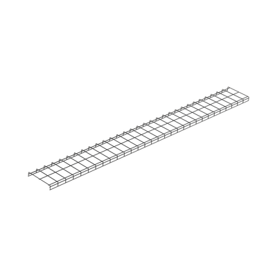 [WG12BL10] Charola para Canalización Wyr-Grid® Tipo Malla, Con Pintura Electrostática en Color Negro, 12 in (317.5 mm) de Ancho, 53.1 mm de Alto y 3 m de Largo 