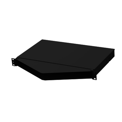 [FMT1A] Panel de Distribución de Fibra Óptica, Acepta 4 Casetes QuickNet o Placas FAP/FMP con Panel CFAPPBL1A (No Incluido), Bandeja Fija, Angulado, Hasta 96 Fibras, Color Negro, 1UR