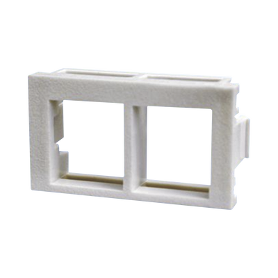 [NKHF2MWH-X] Inserto Plano de 1/3, Espacio para Dos Módulos Keystone, Color Blanco