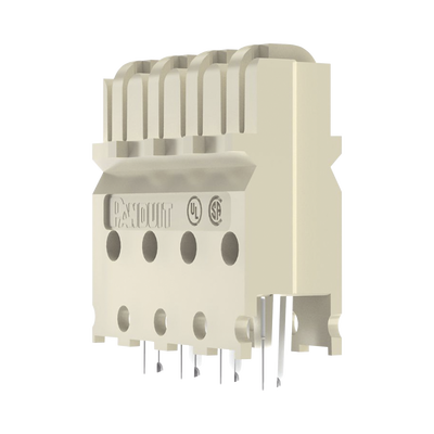 [GPCB4-XY] Block de Conexión Cat6 de 4 Pares, de Impacto, Color Marfil 