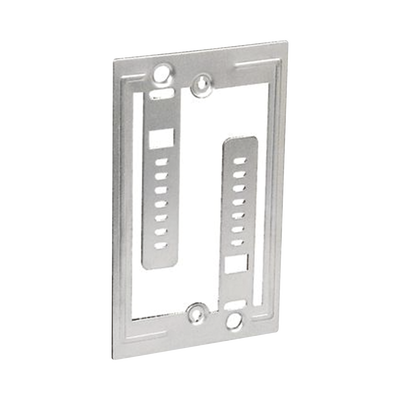 [LV-W-1G] Soporte de Baja Tensión Galvanizado, Para una Placa de Pared, Instalación Con Tornillo, Paquete de 100 Piezas