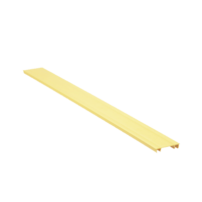 [HC2YL6] Tapa para Canaleta Ranurada Tipo H, de 2 in de Ancho, 1828.8 mm de Largo, Color Amarilo