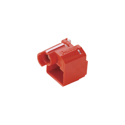 [PSL-DCPLRX] Kit de 10 Dispositivos para Impedir Desconexión de Plug RJ45, Color Rojo, Incluye Herramienta para Instalar/Retirar 