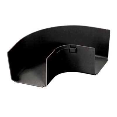 [FRRA4X4BL] Ángulo Recto a 90º Horizontal, Para Canaletas FiberRunner™ 4X4, Color Negro