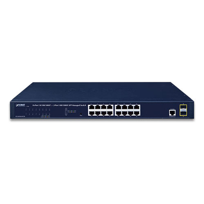 [GS-4210-16T2S] Switch Administrable Capa 2, 16 Puertos 10/100/1000T, 2 Puertos SFP 100/1G/2.5G, Administración Remota con CloudNMS