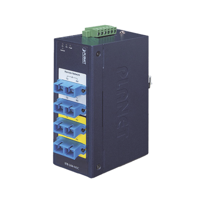 [IFB-244-MSC] Switch Industrial Bypass de Fibra Optica Multimodo con Conector SC de 2 Canales
