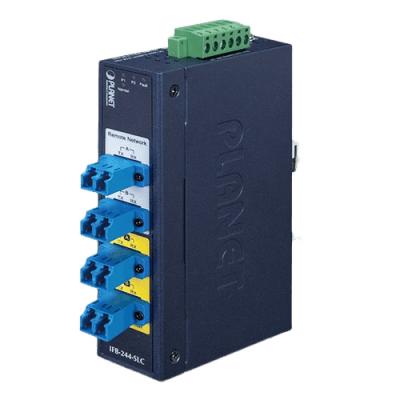 [IFB-244-SLC] Switch Industrial Bypass de Fibra Optica Monomodo con Conector LC de 2 Canales