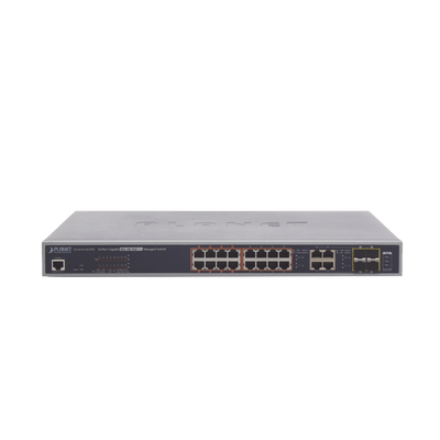 [GS-4210-16UP4C] Switch administrable L2, 16 puertos 10/100/1000T Ultra PoE + 4 puertos Gigabit Combo TP/SFP