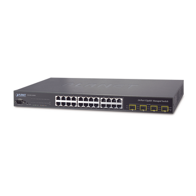 [WGSW-24040] Switch Administrable L2+ de 24 puertos 10/100/1000T con 4 puertos combo TP/SFP Gigabit