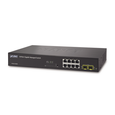[WGSD-10020] Switch administrable L2+ 8 puertos 10/100/1000T + 2 100/1000X SFP