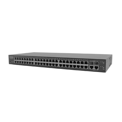 [FGSW-4840S] Switch Administrable L2 de 48 Puertos 10/100 Mbps + 2 Puertos Gigabit Ethernet + 2 Puertos SFP Gigabit.