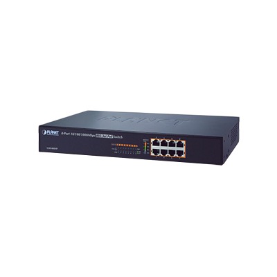 [GSD-808HP2] Switch no administrable de 8 Puertos 10/100/1000 Mbps con High PoE 802.3at, 240W potencia total