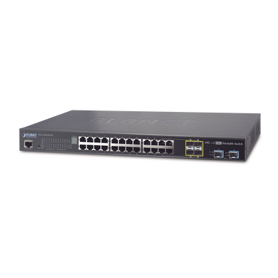 [SGS-5220-24T2X] Switch de Acceso Stack Capa 2+ de 24 puertos + 4 compartidos TP/SFP + 2 Puertos 10G SFP+  Stack