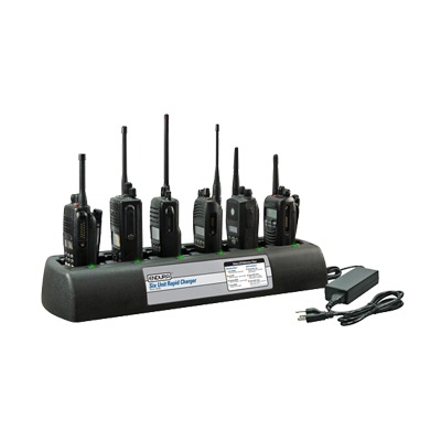 [PP-6C-TC508] Multicargador Endura para 6 radios HYT TC508/518/580, para baterías de Ni-MH, Ni-Cd, Li-Ion, LiPo.