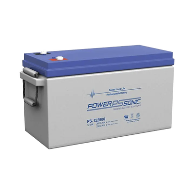[PS-122500-M8] Batería 12V, 260AH, Para Respaldo, Tecnologías AGM/VRLA, 5 Años Vida Útil, Terminales M8, Listada UL