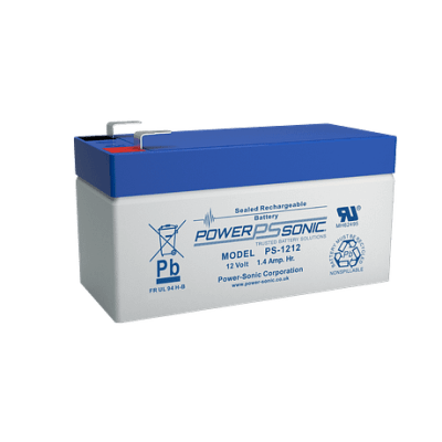 [PS-1212-F1] Batería 12V, 1.4AH, Para Respaldo, Tecnologías AGM/VRLA, 5 Años Vida Útil, Terminales F1, Reconocida UL