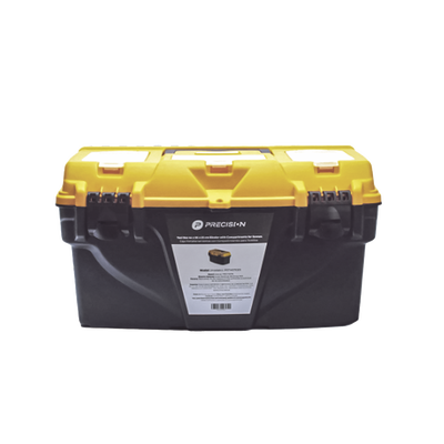 [PST-H070-01] Caja Porta Herramientas 17", 44x26x23 cm Bicolor con Compartimientos para Tornillos.