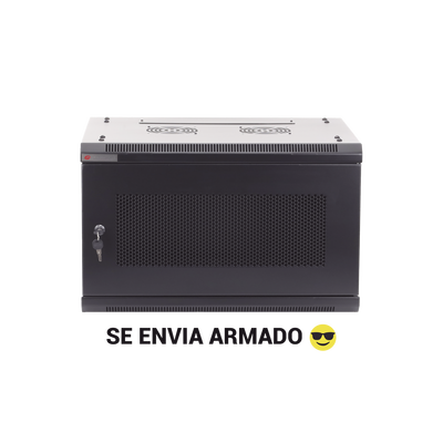 [PSTC-09-645-BDG] Gabinete PRECISION, Con Puerta de Cristal Templado, de 19in, 9UR, 450mm de Profundidad, Color Negro