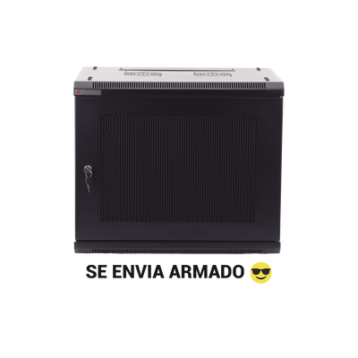 [PSTC-09-645BDP] Gabinete PRECISION, Con Puerta Perforada, de 19in, 9UR, 450mm de Profundidad, Color Negro