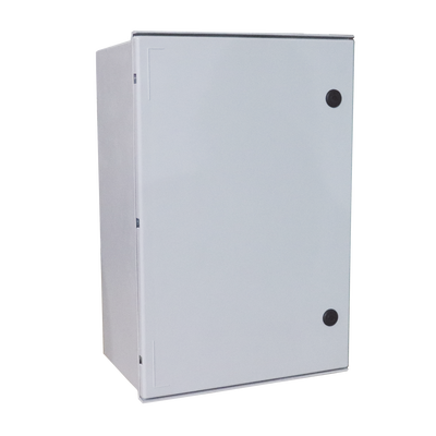 [PST-6080-30P] Gabinete de Poliéster IP65 Uso en Intemperie (600 x 800 x 300 mm) con Placa Trasera Interior de Plástico (Incluye Chapa y Llave).