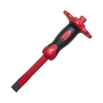 [PST-H04-003] Cincel de Punta Plana con Protección para las Manos de 19x16x250mm